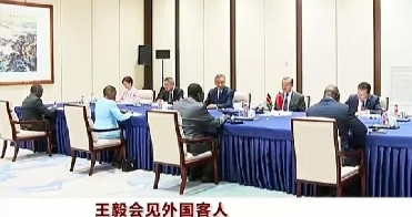 王毅会见尼日尔外长桑加雷，双方进行了会谈。双方此次会晤气氛友好，尼日尔重申