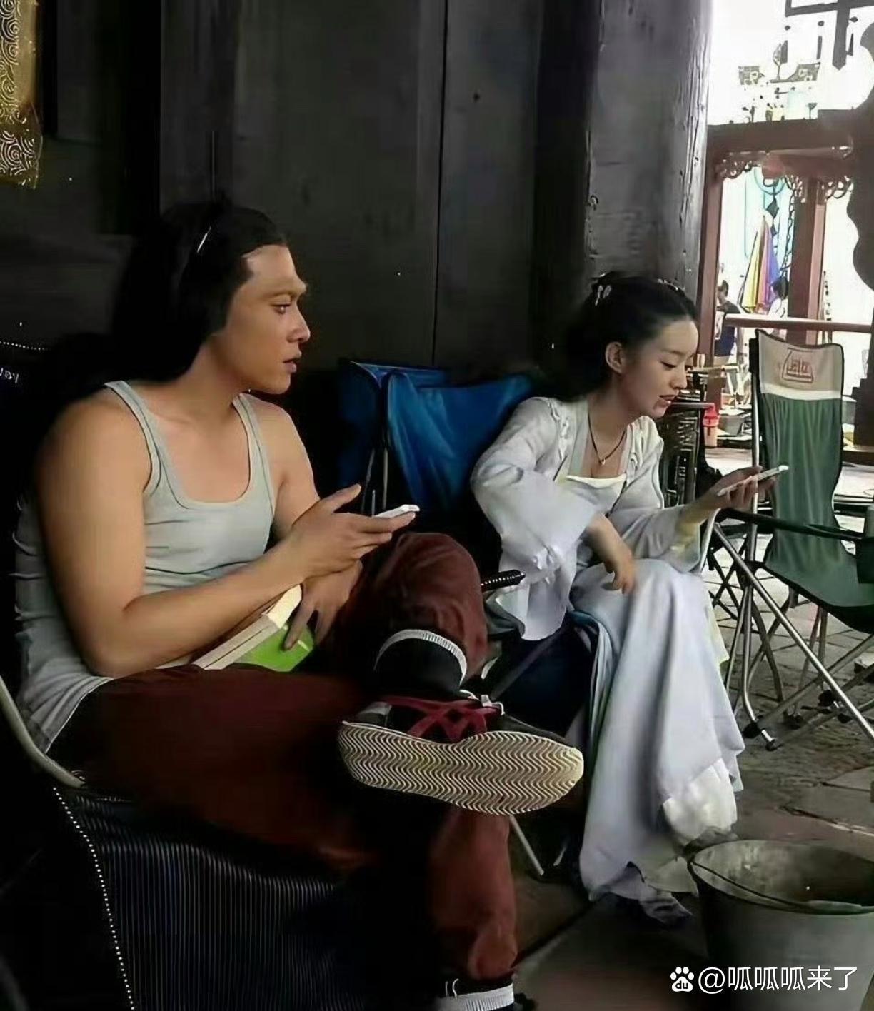花千骨早期剧组日常，好真实的样子