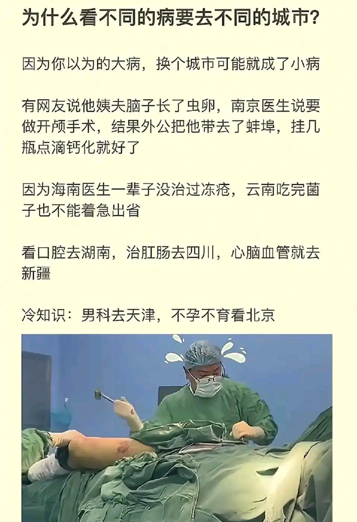 看病“地图”大公开：换个城市，大病变小病​​​