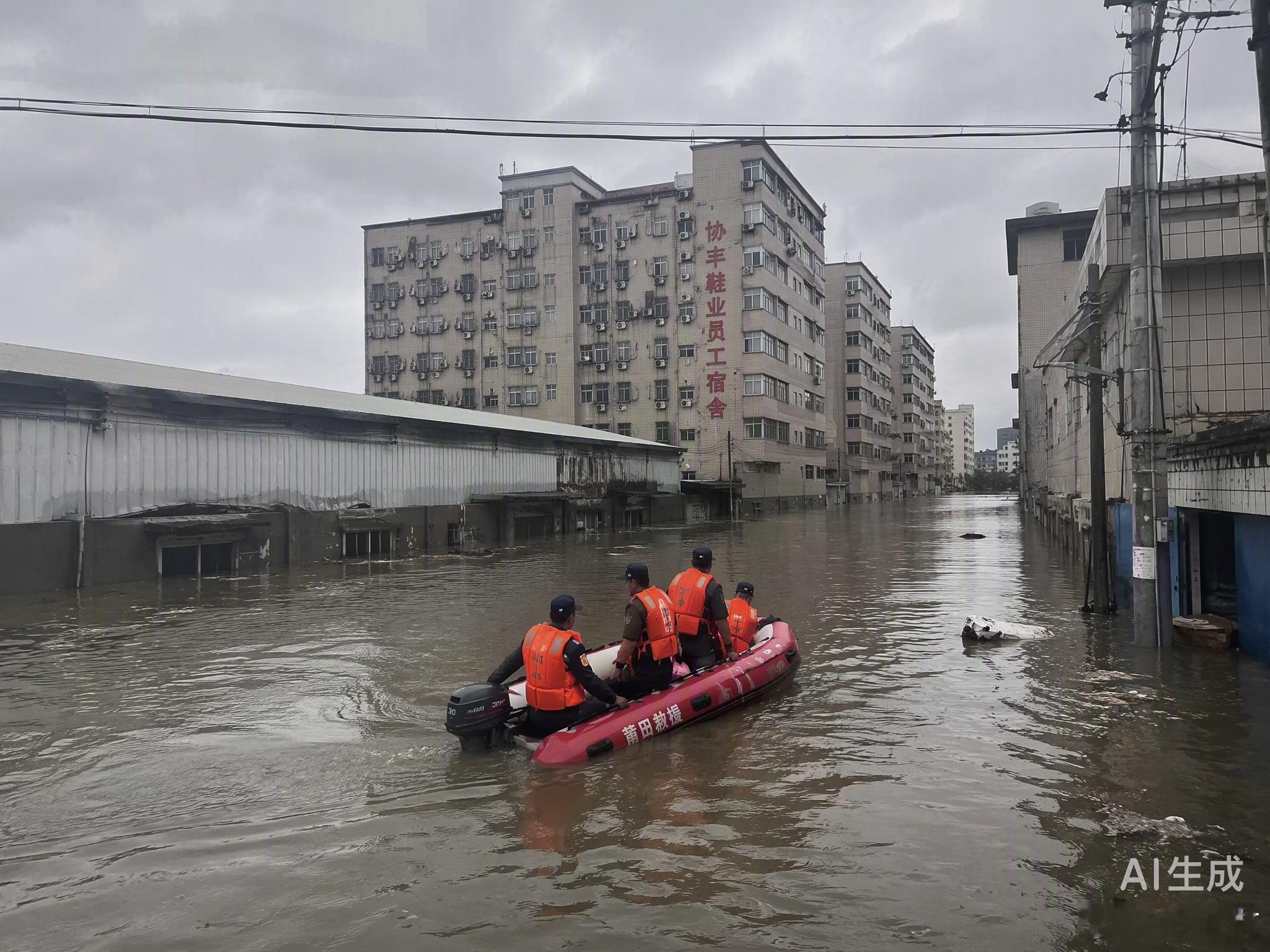 莆田这场暴雨把历史纪录都刷破了，单日降雨量416.5毫米，全市实行“三停一休”。