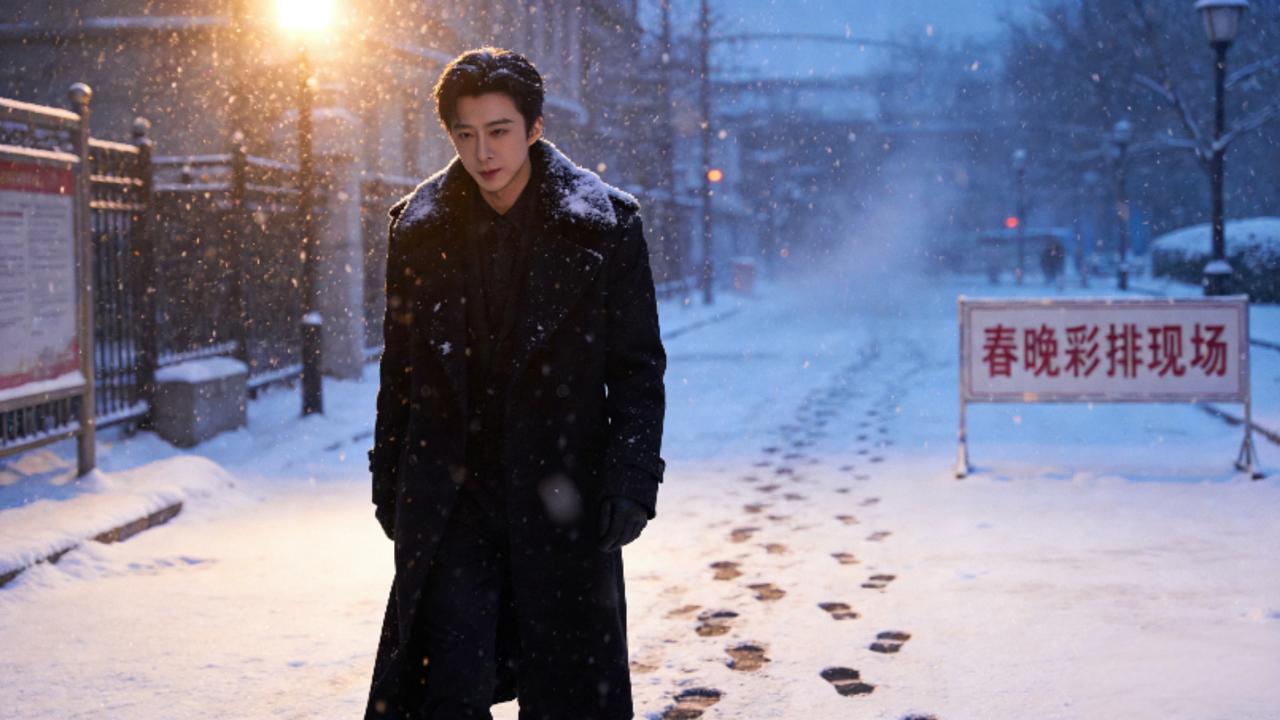 雪中等他上春晚！刘宇宁三登彩排路透刷屏，敬业细节圈粉，全网喊“锁死舞台”北