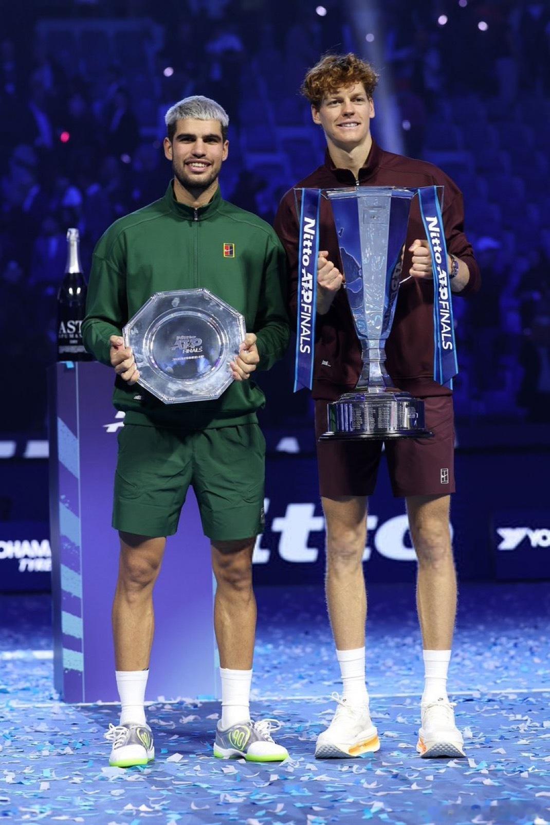 阿尔卡拉斯，辛纳统治ATP自2024年以来，扬尼克·辛纳和卡洛斯·阿尔卡拉斯