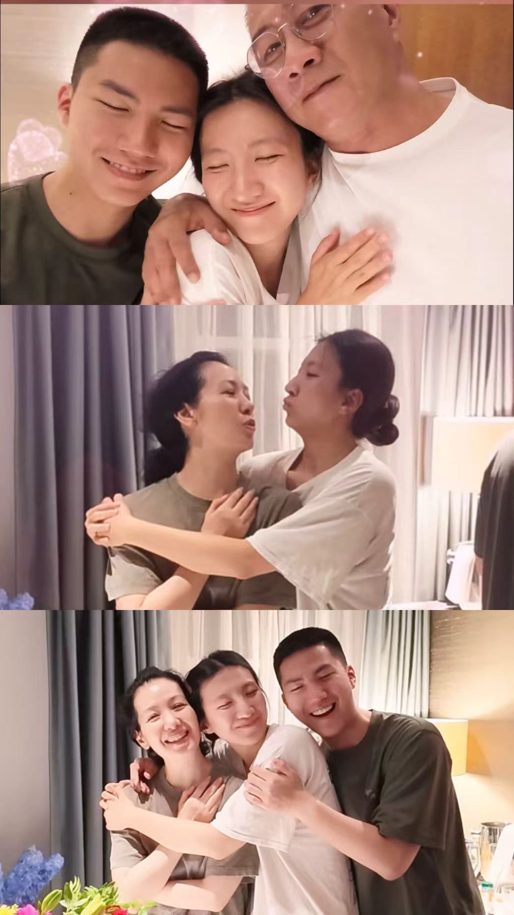胡军一家去伦敦看女儿演出好幸福的一家人！胡军全家人一起远赴伦敦看女儿演出，爸爸负