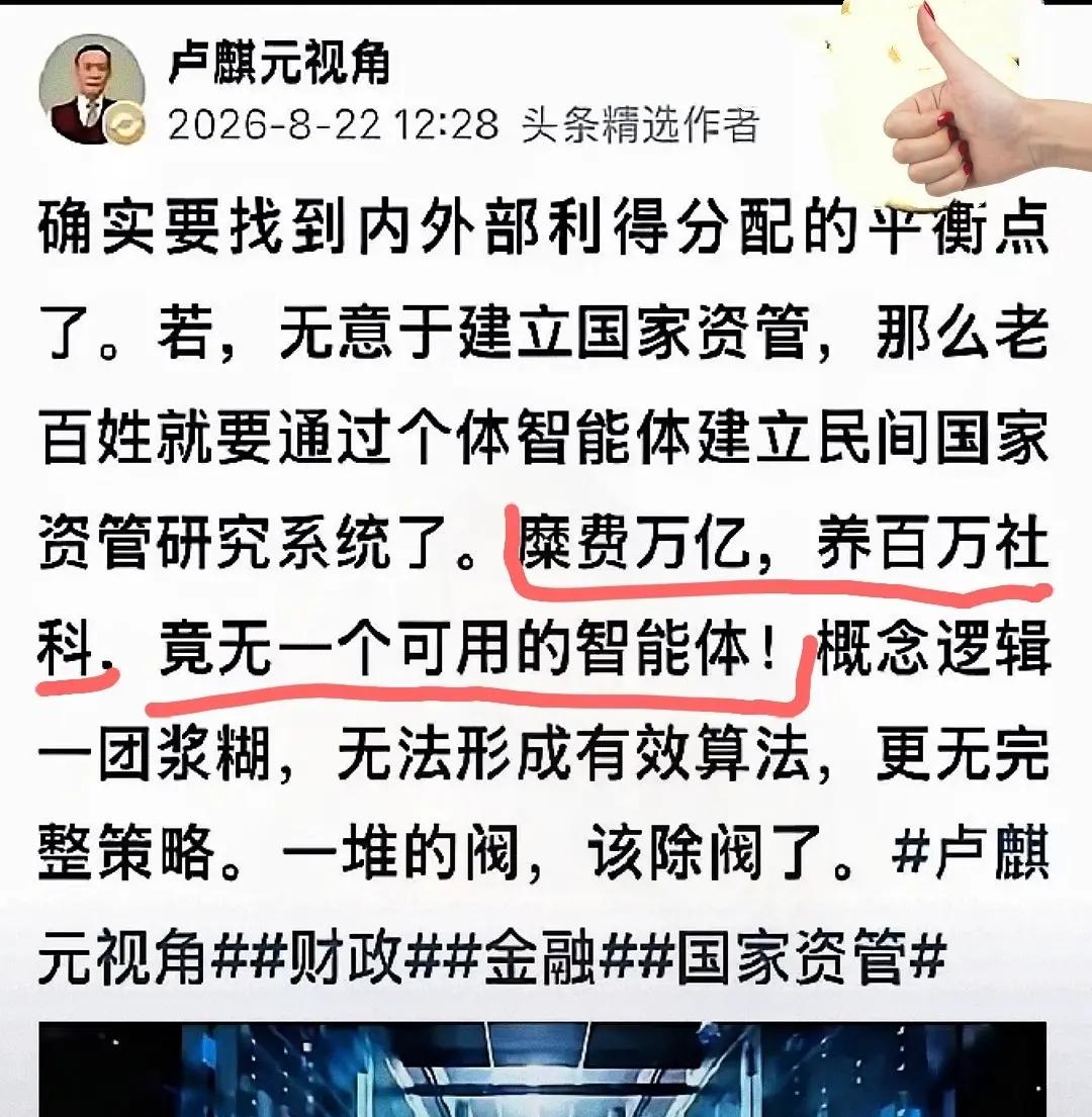 卢麒元老师说：“国内社科研究经费投入了很多，研究团队也很庞大，但真正能用的‘智能