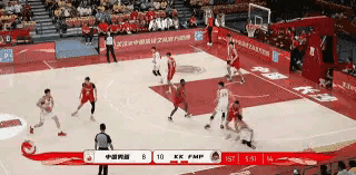中国男篮中锋徐昕真是太嚣张了！在今天进行的中国男篮和塞尔维亚KKFMP的热身赛