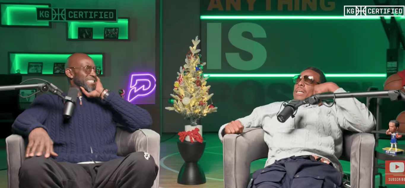 圣诞大战就要来临，最近前NBA球员保罗-皮尔斯和凯文-加内特在他们的节目KGC