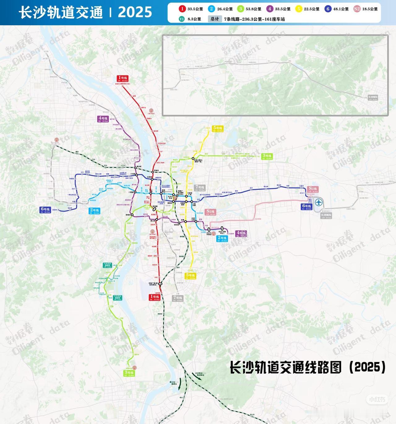 长沙2025年，轨道规划：西南真的，啥都没有[捂脸哭]