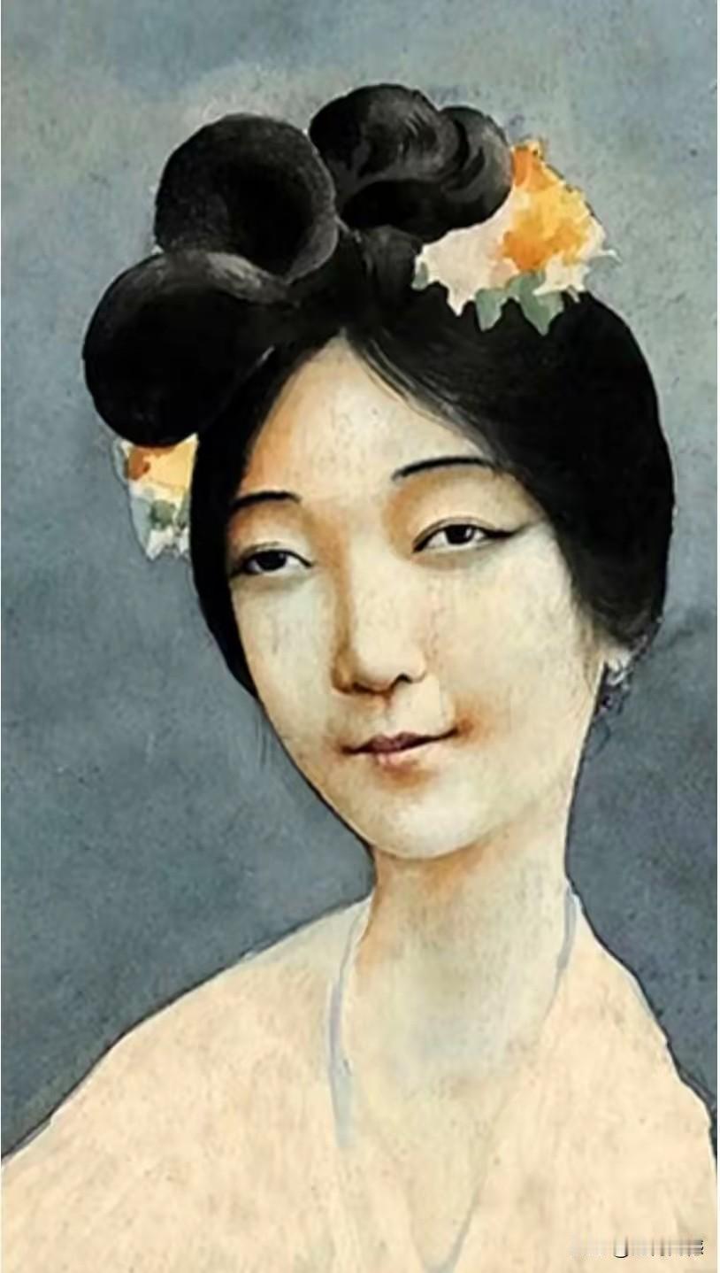 徐悲鸿先生这幅画，名字叫做天女散花，这是一幅人物画，笔法是比较细腻的，也是非常传