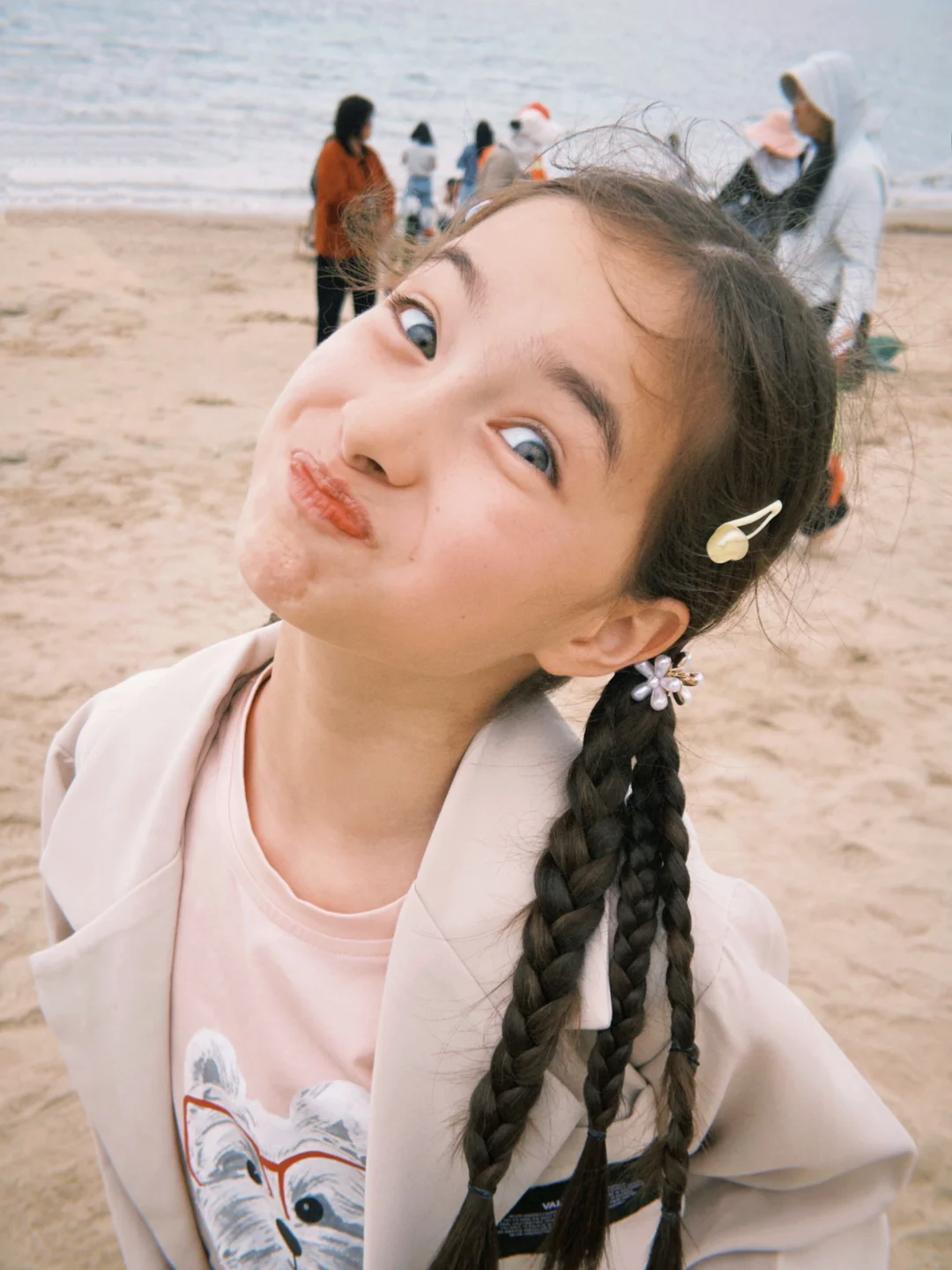 阳光、沙滩和双倍的快乐🏖️💕