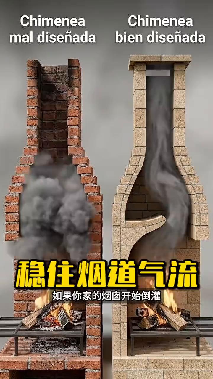 稳住烟道气流。如果你家的烟囱开始倒灌，问题就已经不再排烟，而是气流已经失控了。
