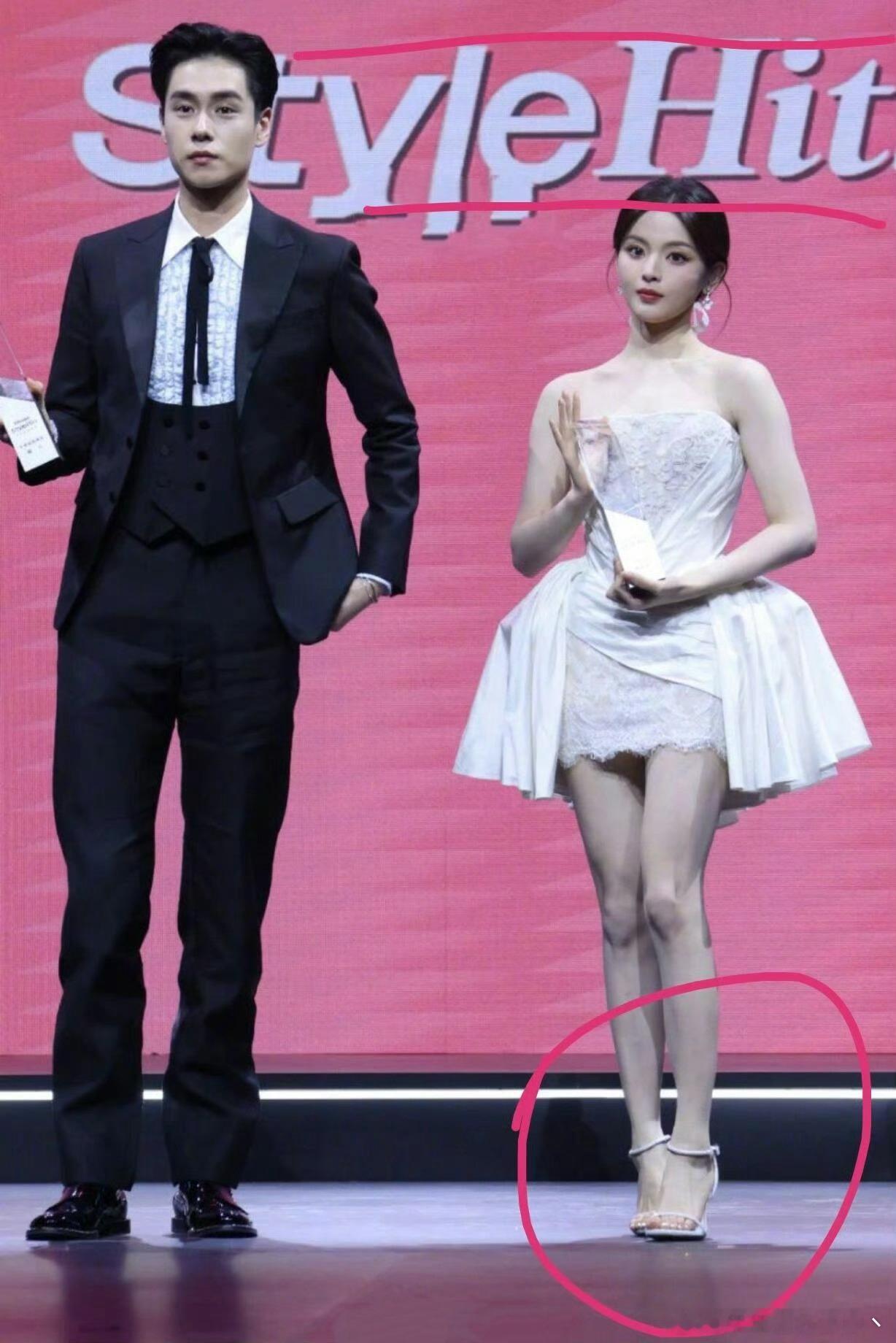 胡一天到底有多高啊，杨超越的身高是168，而且还穿着高跟鞋