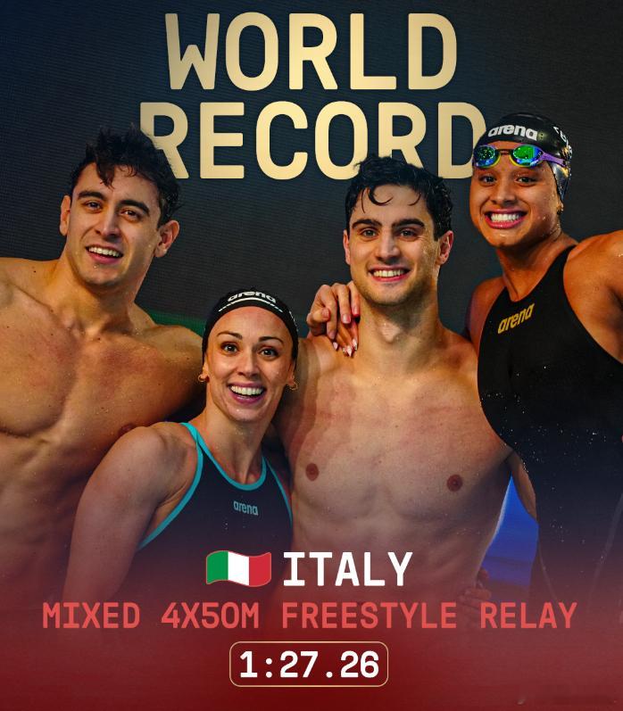 短池欧锦赛意大利队打破接力世界纪录李冰洁主要对手刷新欧洲纪录状态劲升北京时间1