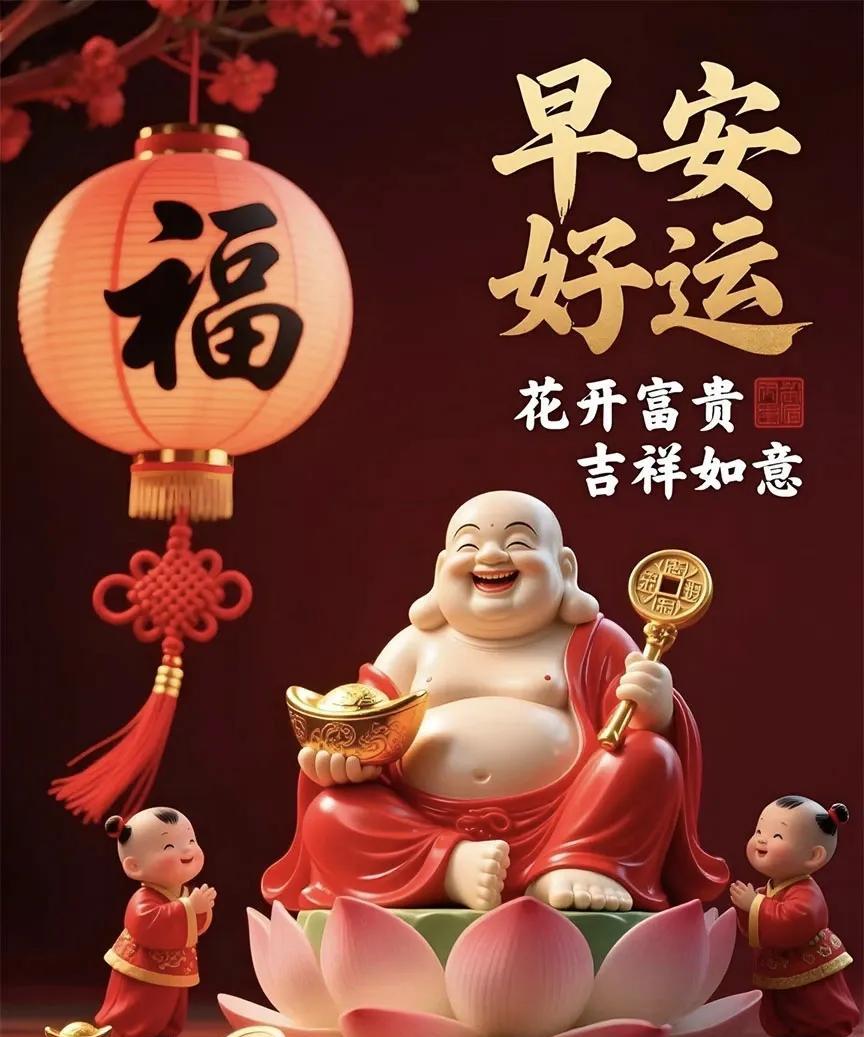 早上好老朋友们喜气洋洋送吉祥！一送，好运不可挡，天天赚钱幸福忙。二送，温情心