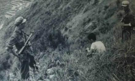 1962年，一个武装特务夜里出来找食物时被民兵发现，因为对不上口令被抓了。不禁感