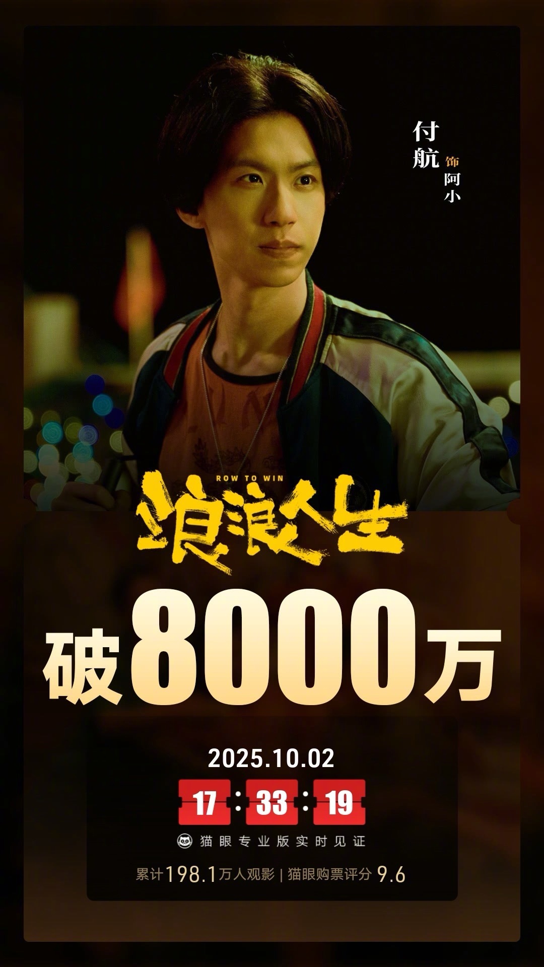 浪浪人生票房破8000万据猫眼专业版数据，电影《浪浪人生》上映3天，总票房破8