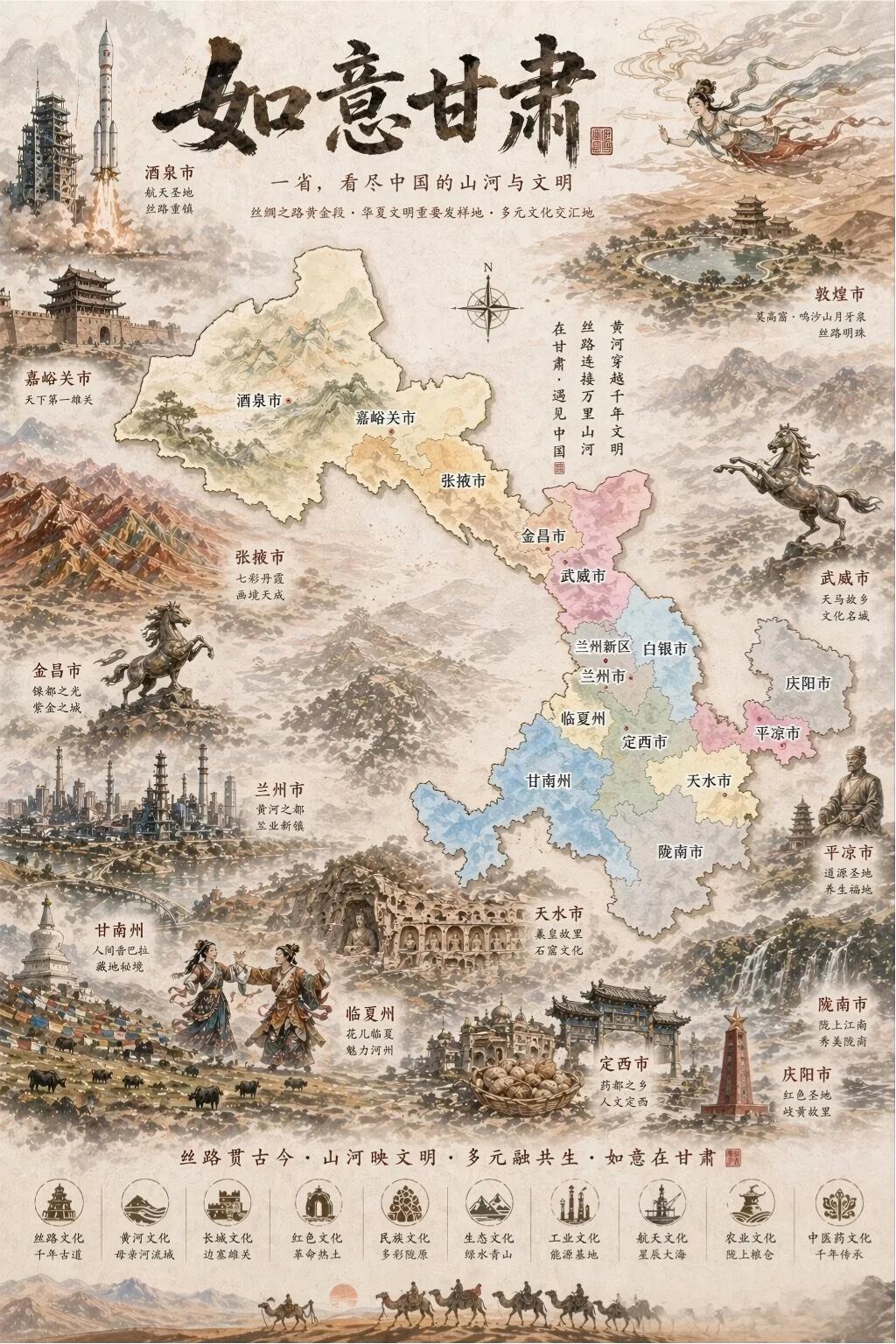 甘青大环线暑期：7天，把丝路的风、盐湖的镜，读成可触摸的文明史诗暑期走甘青大