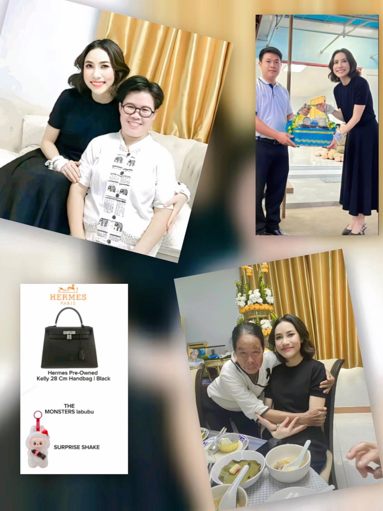 诗妮娜贵妃生活奢侈，浑身上下都是奢侈品诗妮娜现身私人行程，一改往日着装风格，以