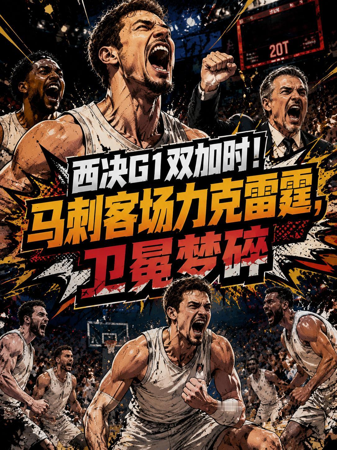 别人打系列赛，他们直接当抢七打！卫冕冠军雷霆队在主场硬生生被马刺队耗进双加时惜败