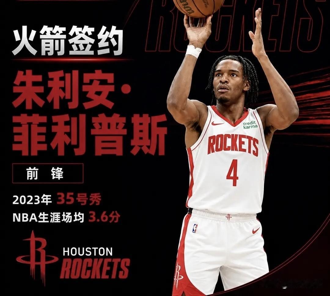 低成本刮彩票！火箭官宣签下22岁锋线朱利安·菲利普斯，补强轮换防守北京时间7
