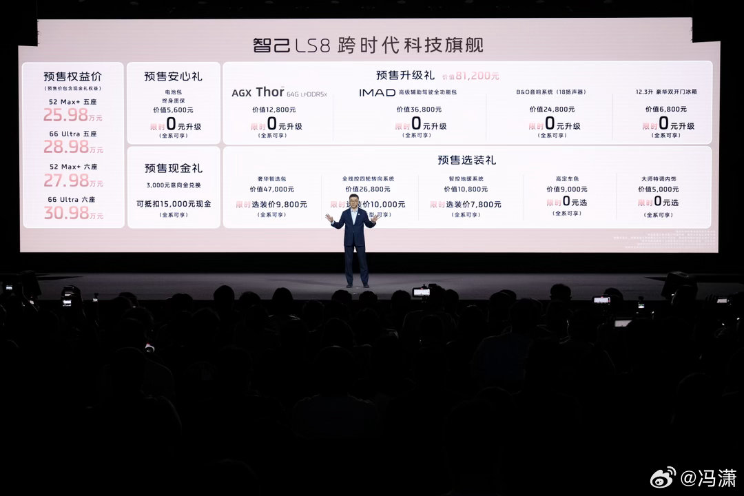 智己LS8震撼预售25.98万元起这个车………..预售25.98万起！回想了一下
