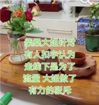 太棒了，柴桑大姐又一次进行有力的回击！有人居然说有些主播走线下是为了流量！柴