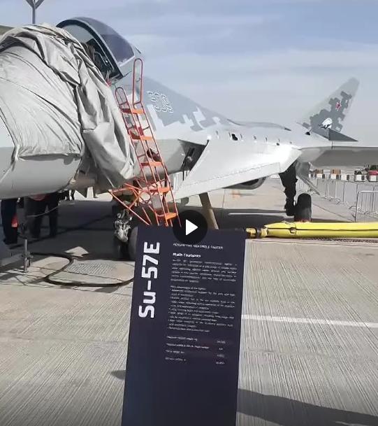 苏-57E战机现身迪拜引发全球瞩目俄罗斯在2025年迪拜航展上首次在中东地区