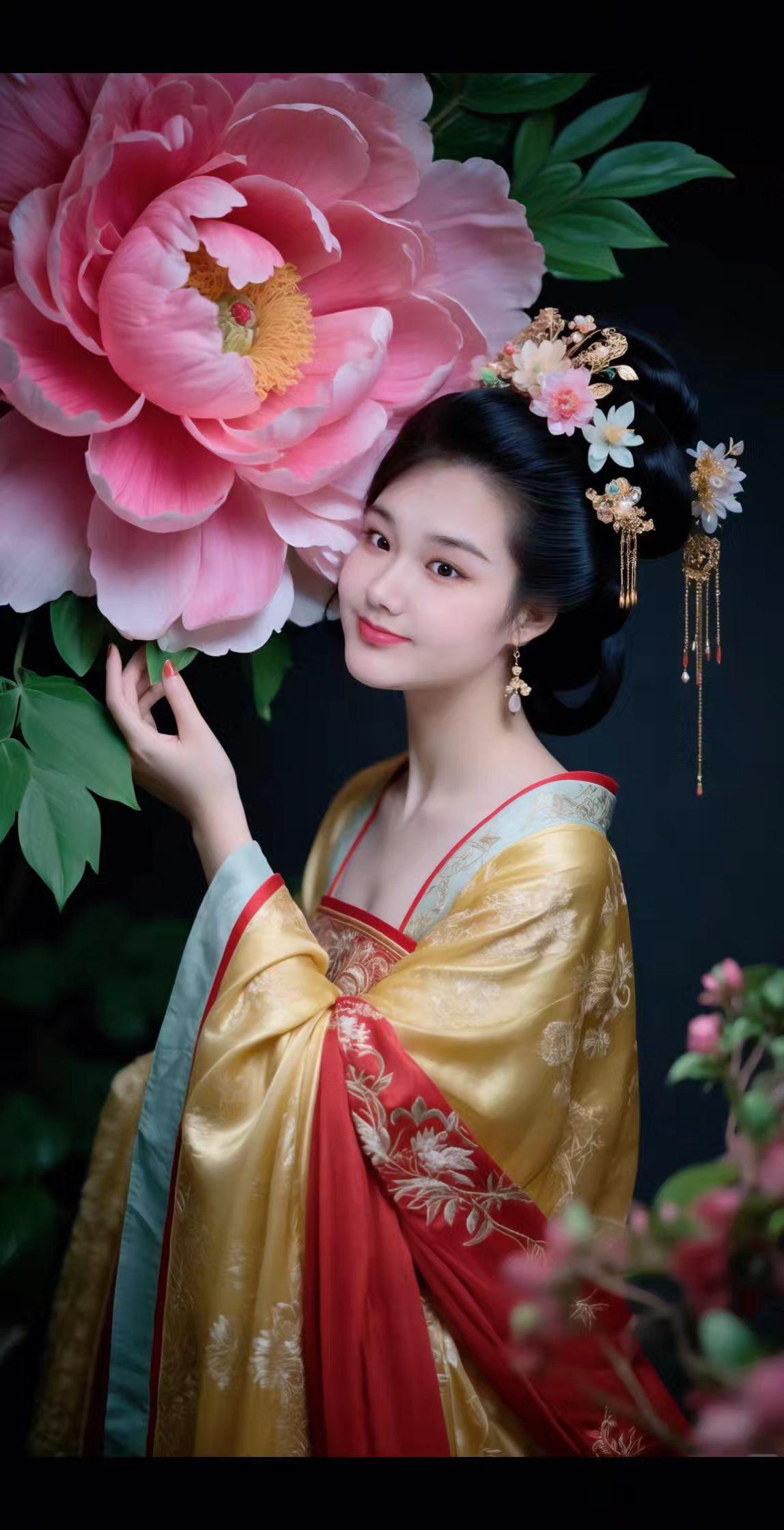 Ai扩图 古风写真