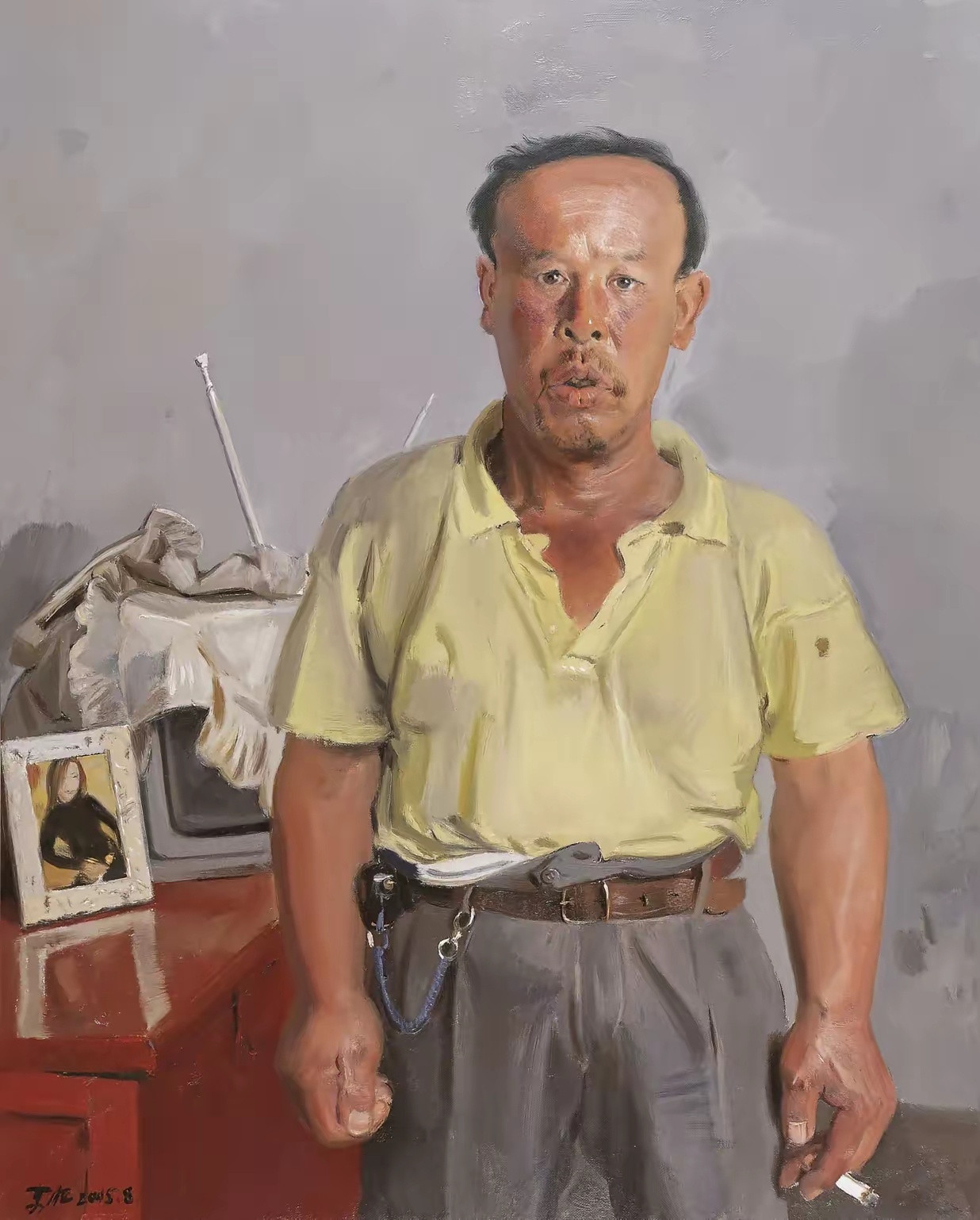 目前油画界备受推崇的画家——忻东旺作品