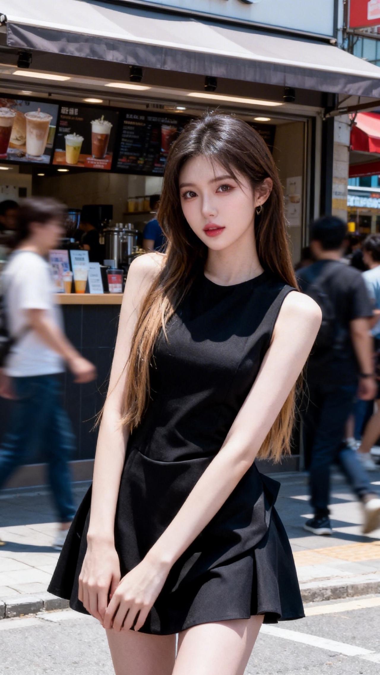 连衣裙街拍咖啡馆街拍造型小香风穿搭约会穿搭高级感穿搭