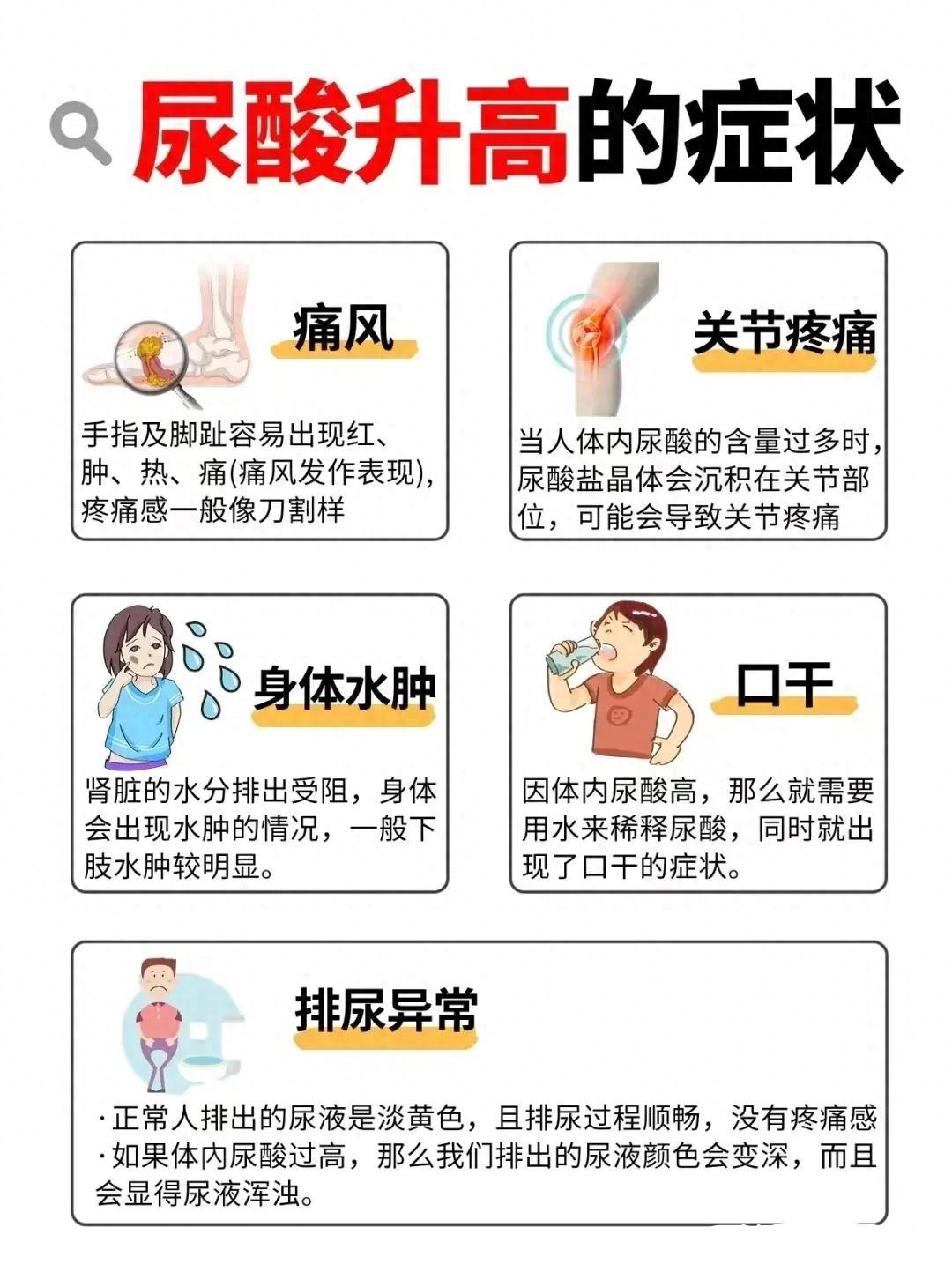 尿酸高的人注意！身体出现这5种信号，别等痛风找上门才后悔