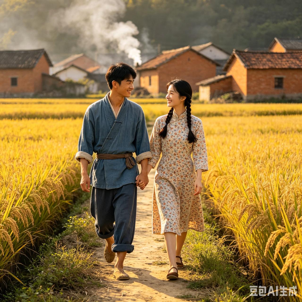 讲一个从前的小故事。杨全是白竹村一个勤快的年轻后生。那年春天，山上茶树正吐着