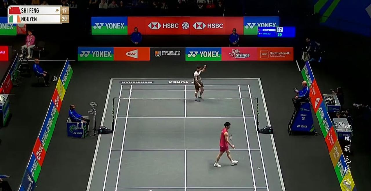 国羽男单全军覆没进度90%？[？？？]目前第一局李诗沣🇨?