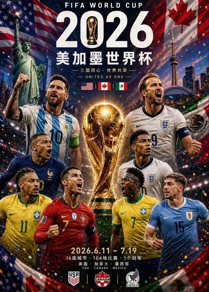 AI已经预测了世界杯AI模拟2026美加墨世界杯全网AI都在疯跑2026世界杯夺