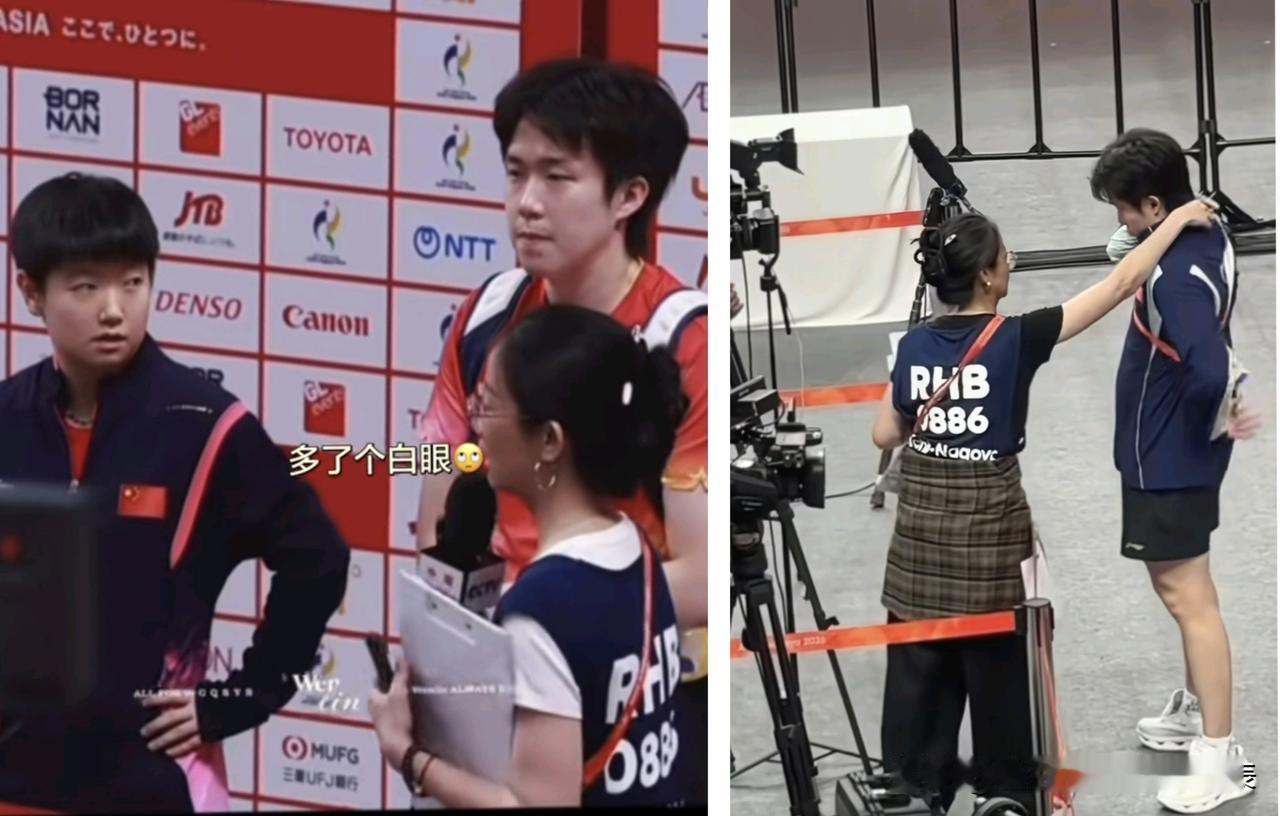 太搞笑了，莎莎一个白眼谁也不敢整理牌牌了。大头乖乖的站在后面。记者姐姐也不敢动手