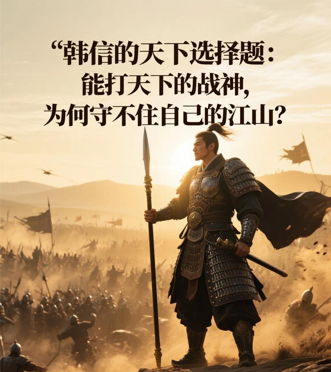 韩信的天下选择题：能打天下的战神，为何守不住自己的江山？蒯通跪在帅案前，声音像