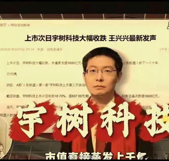 #宇树科技跌麻了##宇树科技为何遭遇抛售#真的是看不懂了！有点懵！咋回事？先是疯狂暴涨七倍，两天之后
