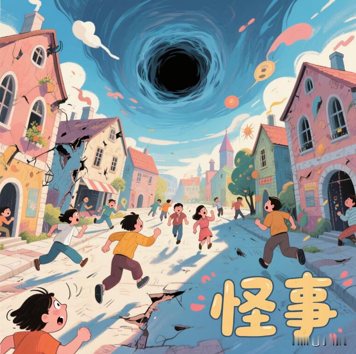 发现了一件怪事！那天，我像往常一样，吃完晚饭出去遛弯儿。我们家附近有个小公园