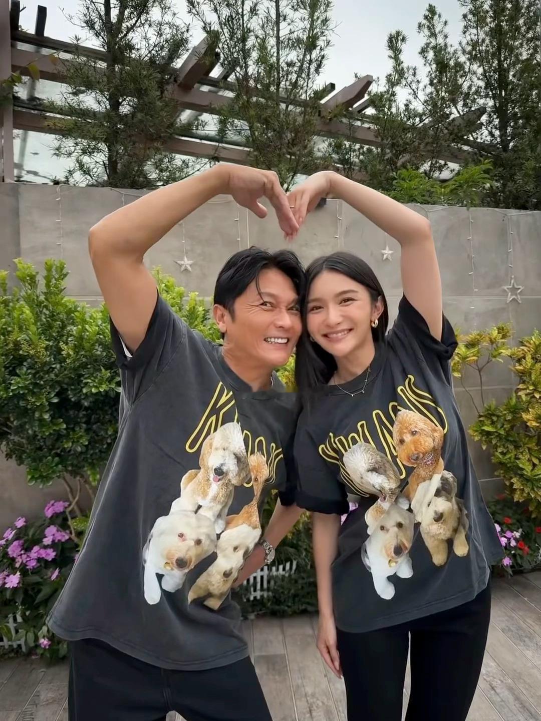 关礼杰和女儿关枫馨​​​