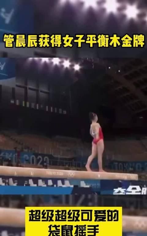 为何平衡木冠军管晨辰的袋鼠摇手这么火你知道吗