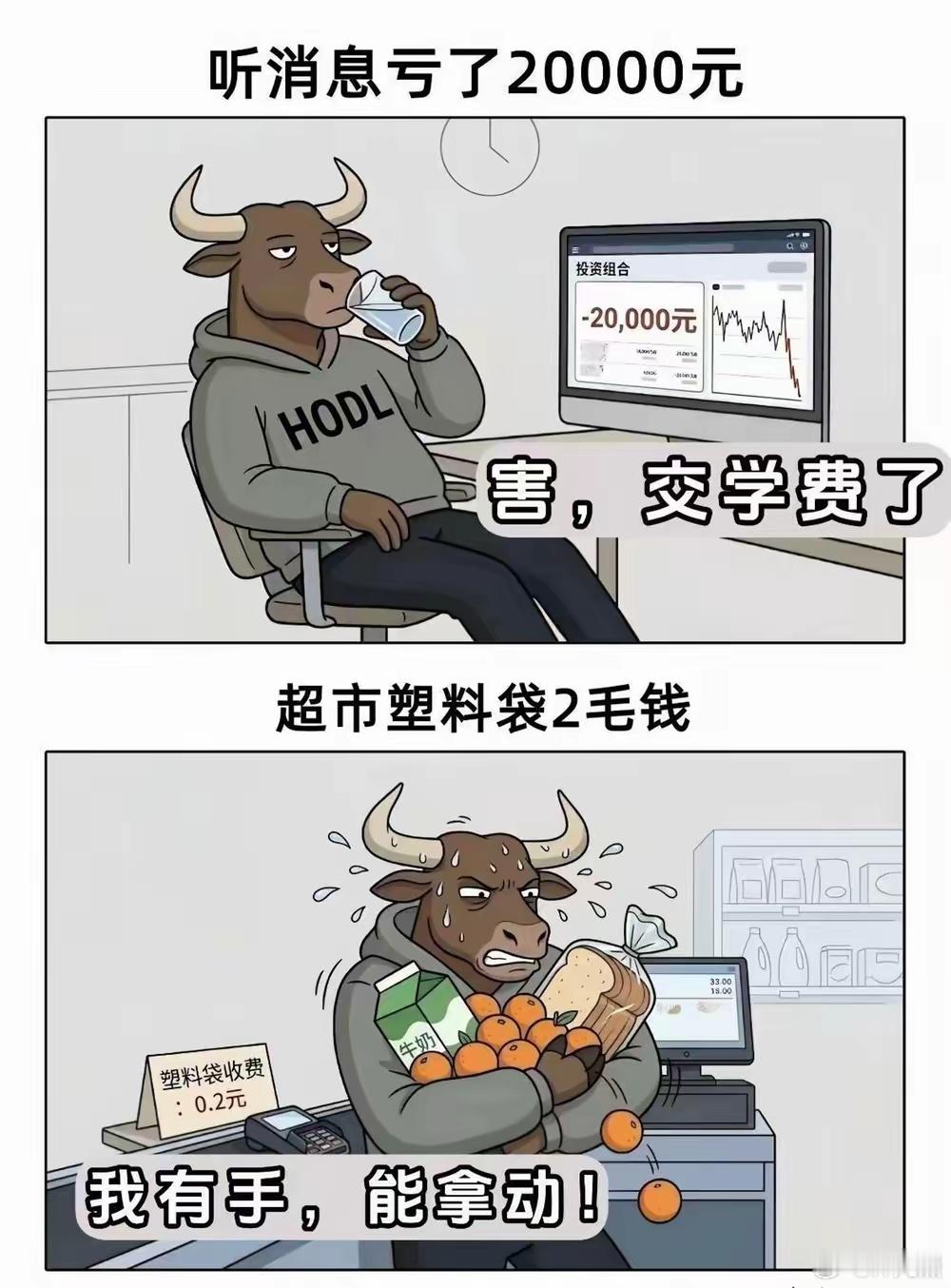 生活中缝缝补补，股市中挥金如土是谁，请对号入座