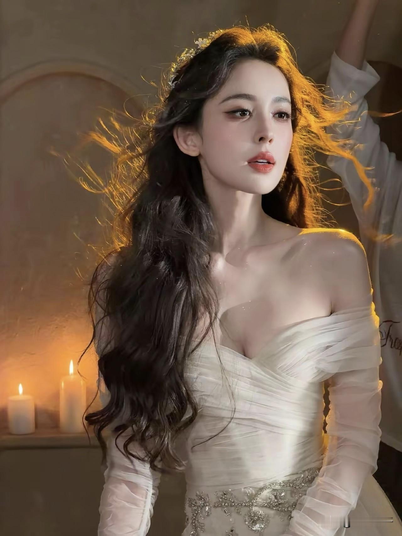 古力娜扎确实是漂亮，在镁光灯下她那曼妙的身姿和精致的容颜，有时连和她熟悉的明星都看傻眼了。有一段时间