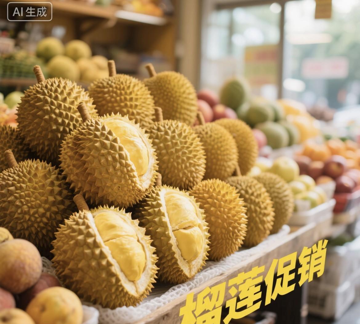 大家发现了吗？榴莲的价格已经打到19块左右了今天下楼看到水果店搞活动好一点