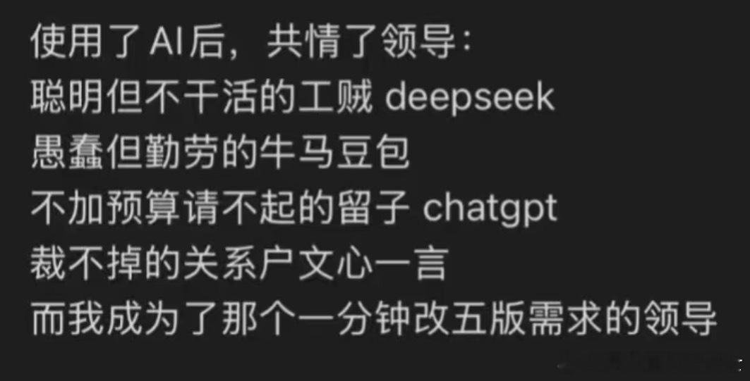 使用AI后共情了领导[跪了]​​​