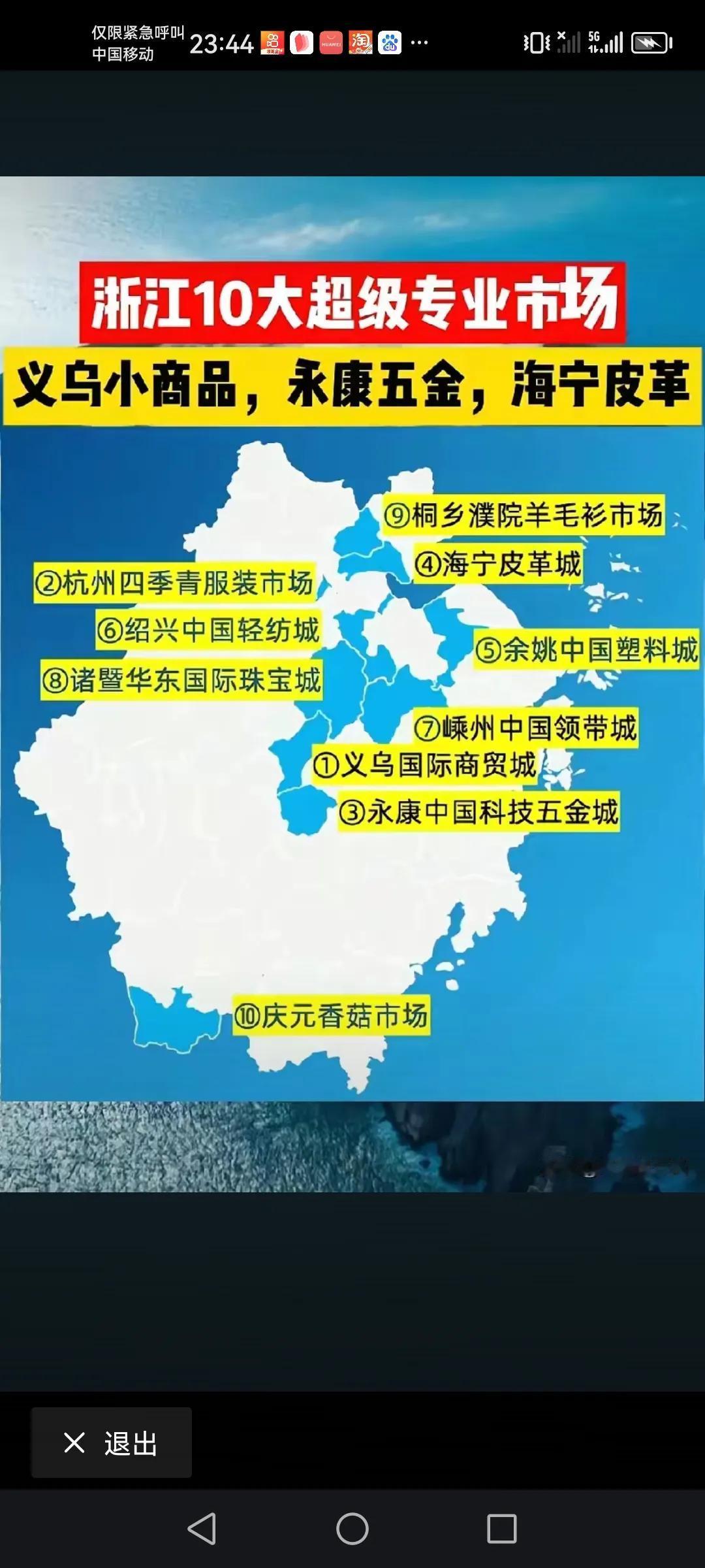 浙江十大专业市场了解一下，以后来浙江还是可以顺便逛逛。最出名，也算是最重量级，