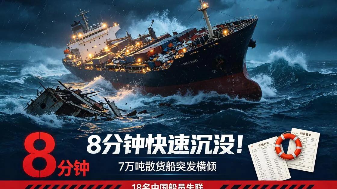 印度洋沉船，牵动着同胞们的心，中国船员除了获救的两个，还有18人失联！闻记