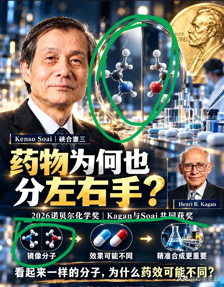 啊？分子也分左分子右分子！虽然同一种分子，结构完全相同，但是所处位置不同，向