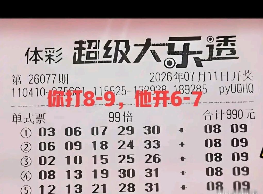 大乐透26077期开奖：前区04、14、19、24、27，后区06、07。备受