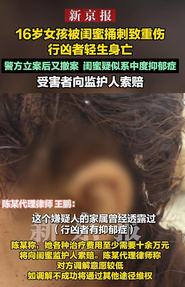 杭州16岁女孩好心将抑郁症闺蜜接回家照顾，不料却引来了杀身之祸。闺蜜摔死她的猫并