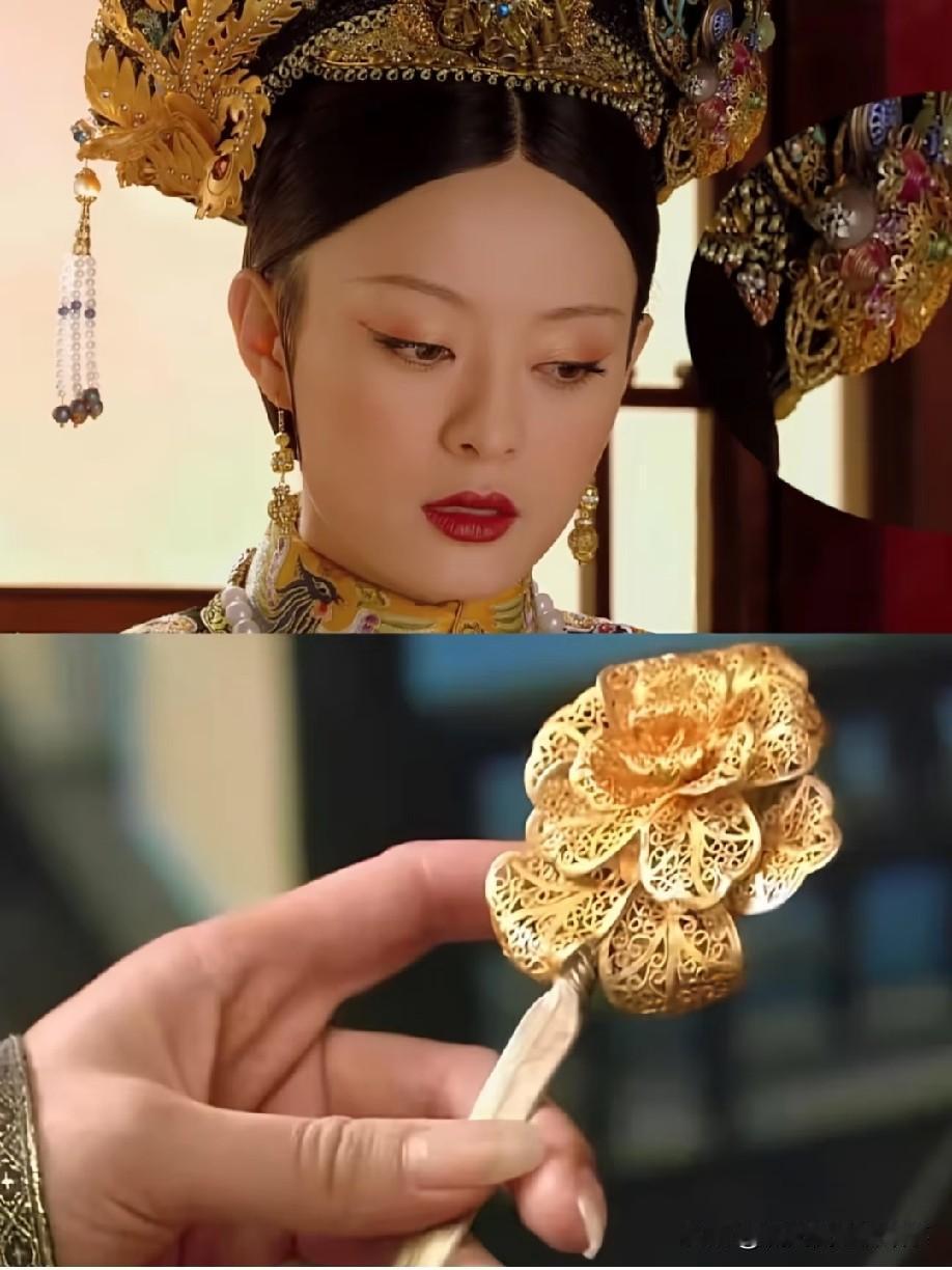为何大结局的时候甄嬛又戴上了玫瑰簪子呢？这支玫瑰簪子是皇上赠予甄嬛的信物，