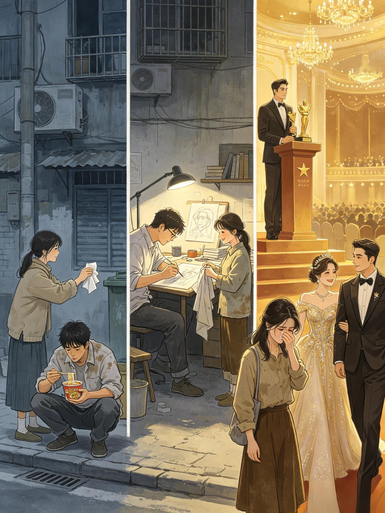 陪他共苦的人，大多走不到同甘现实最扎心的真相：千万不要陪一个男孩子白手起